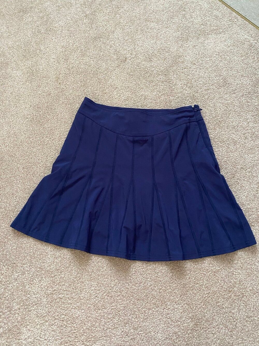 Athleta Wear About Skort Navy Blue Pleated Skort Tennis Pickleball Size 2